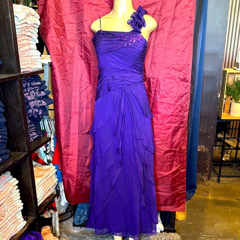 Elegant Purple Evening Gown